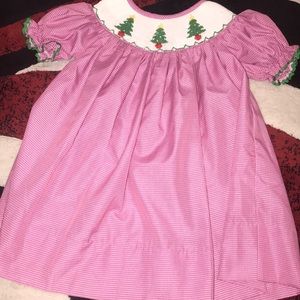 Smocked Christmas dress